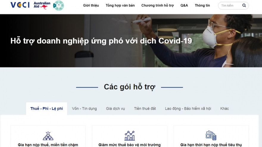 Trang web hỗ trợ doanh nghiệp ứng phó với Covid-19